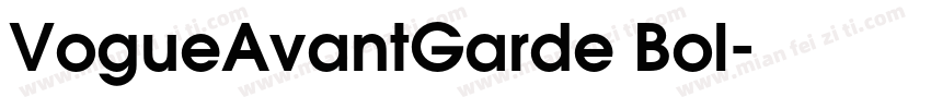 VogueAvantGarde Bol字体转换